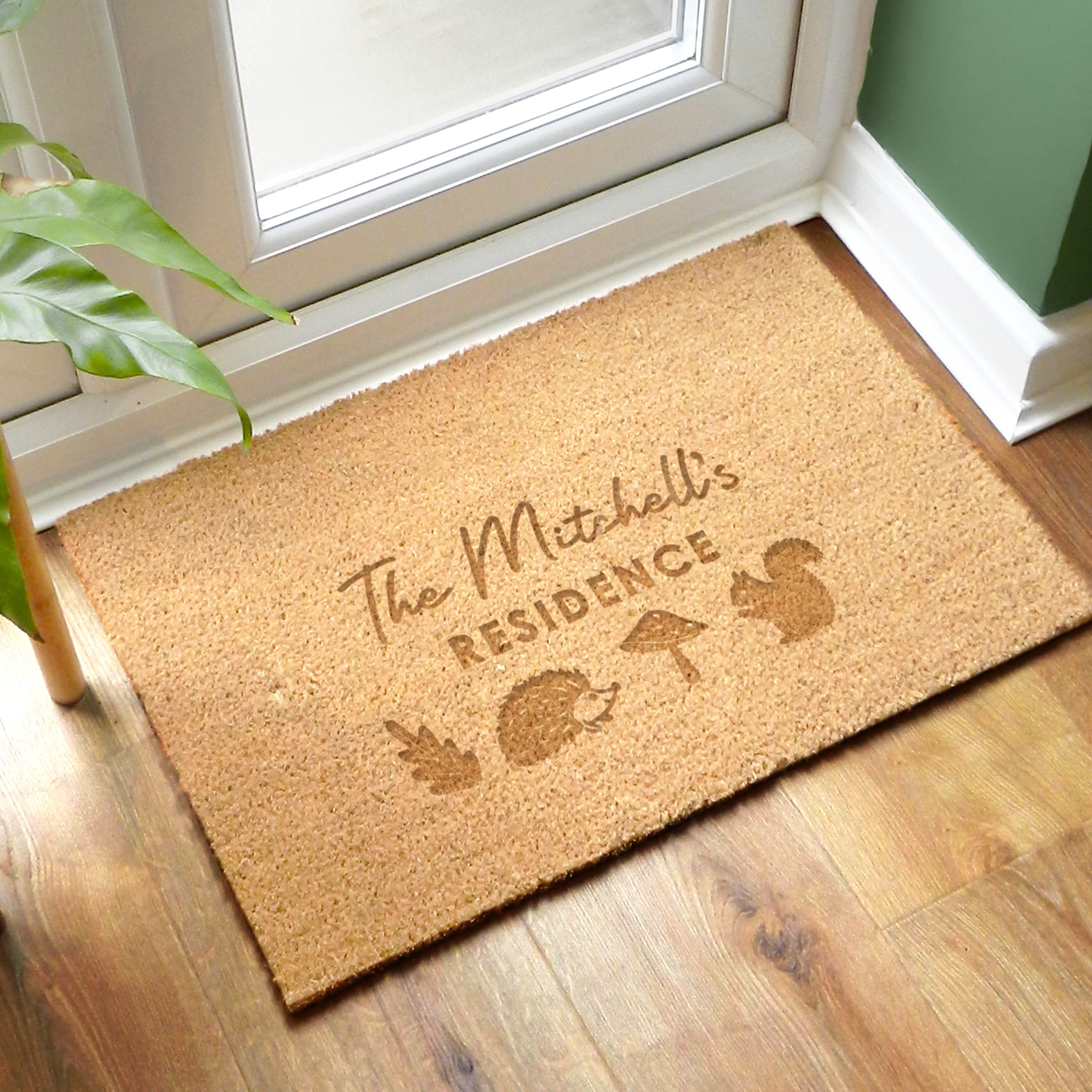 Personalised Pumpkin Rectangle Doormat