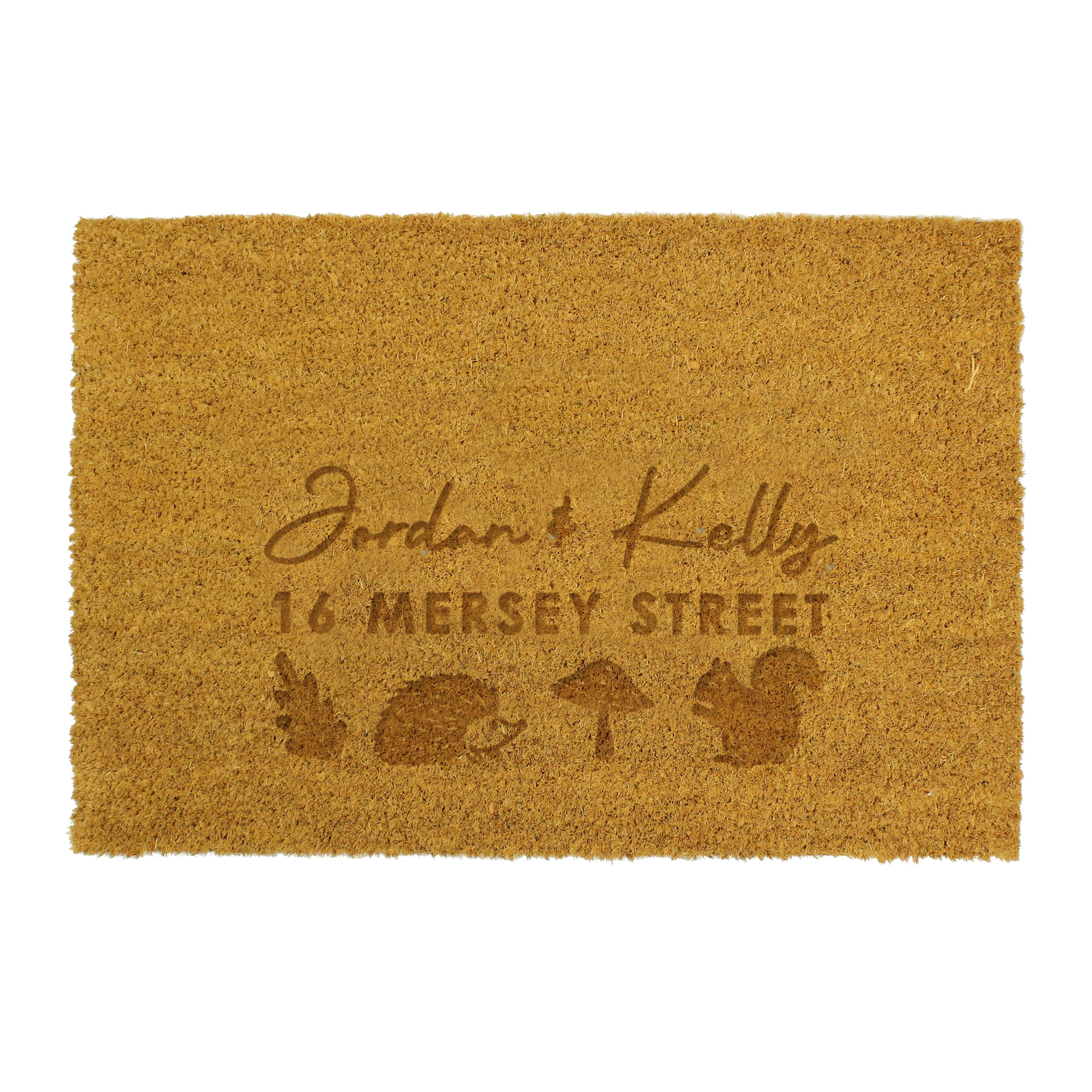 Personalised Pumpkin Rectangle Doormat
