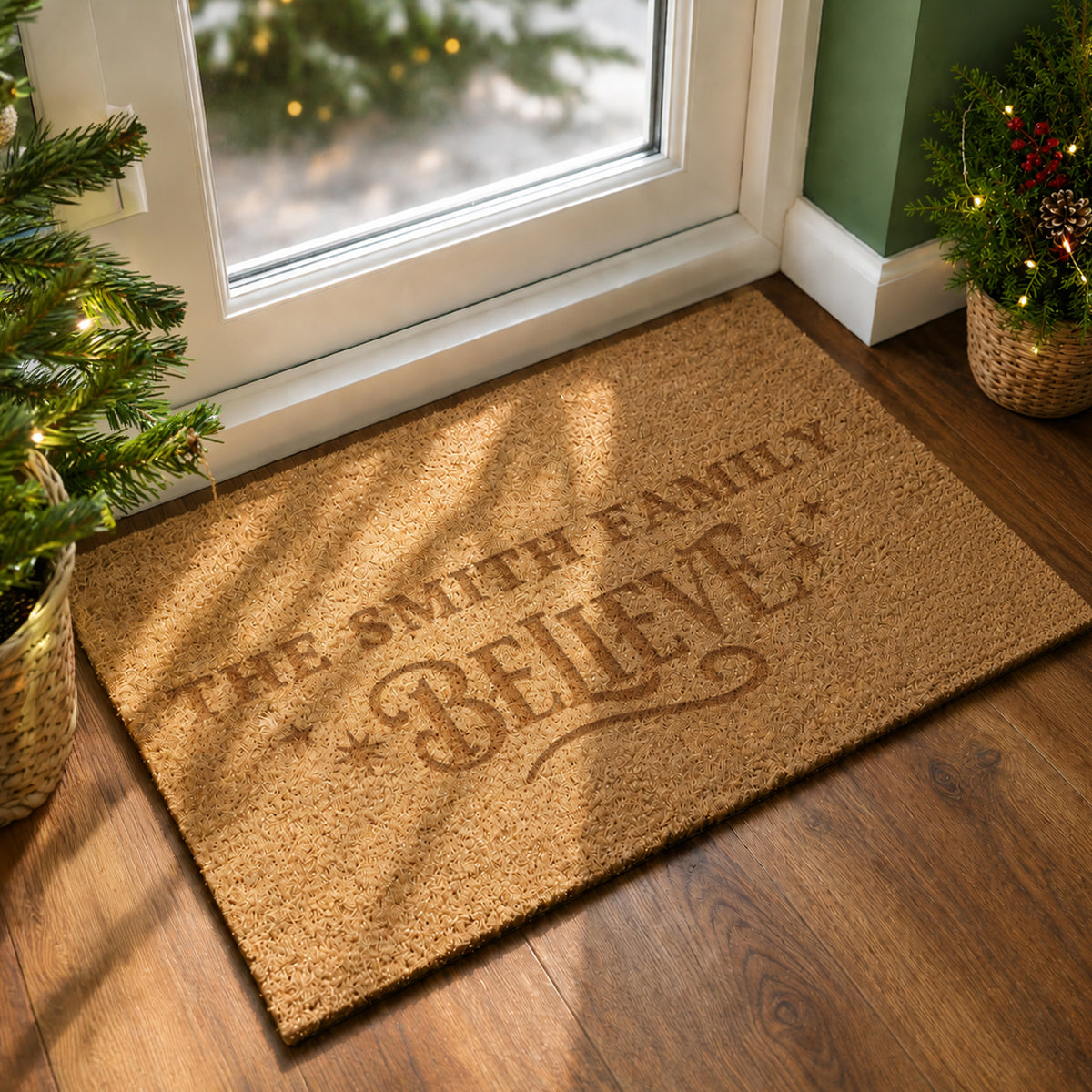 Personalised Believes Rectangle Indoor Doormat