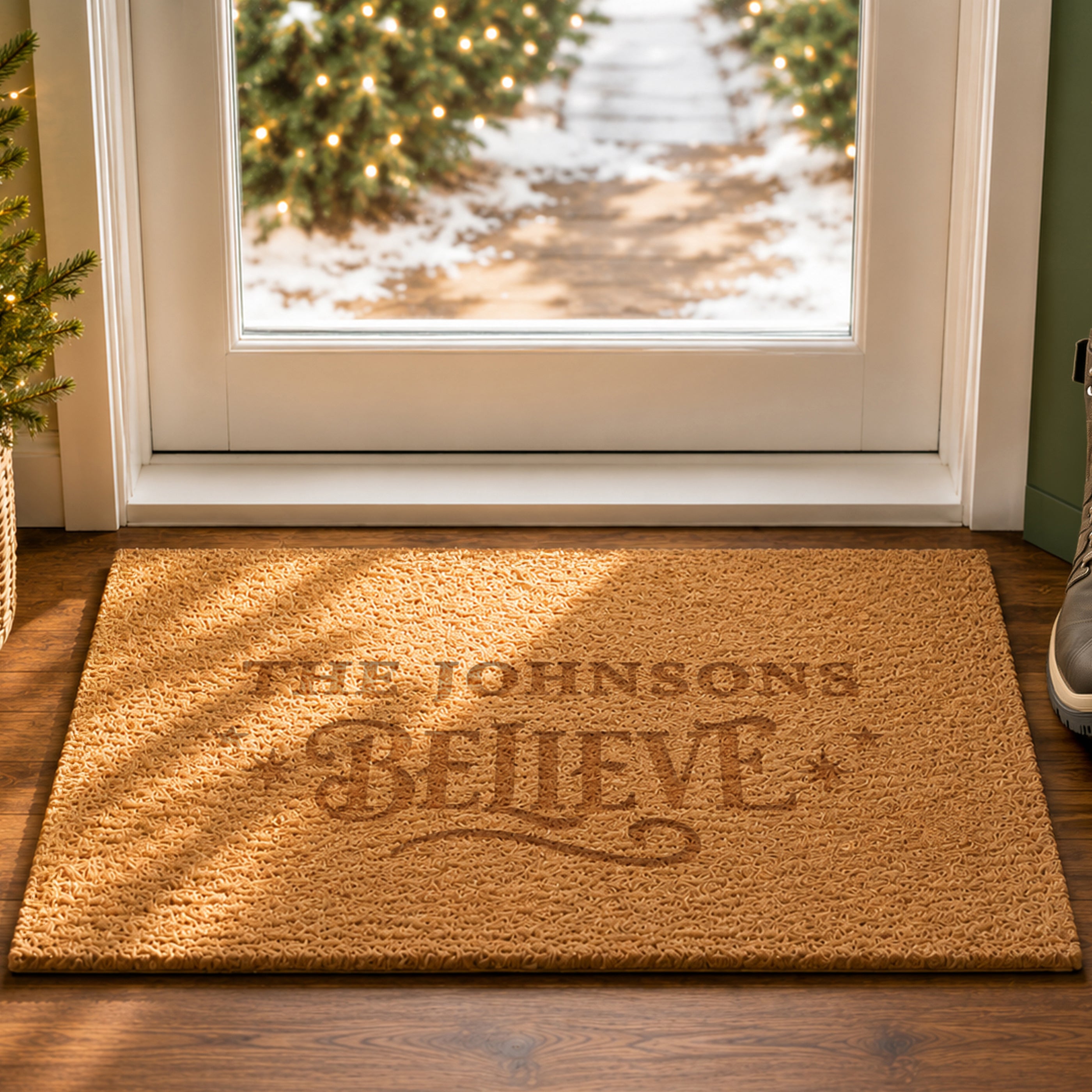 Personalised Believes Rectangle Indoor Doormat