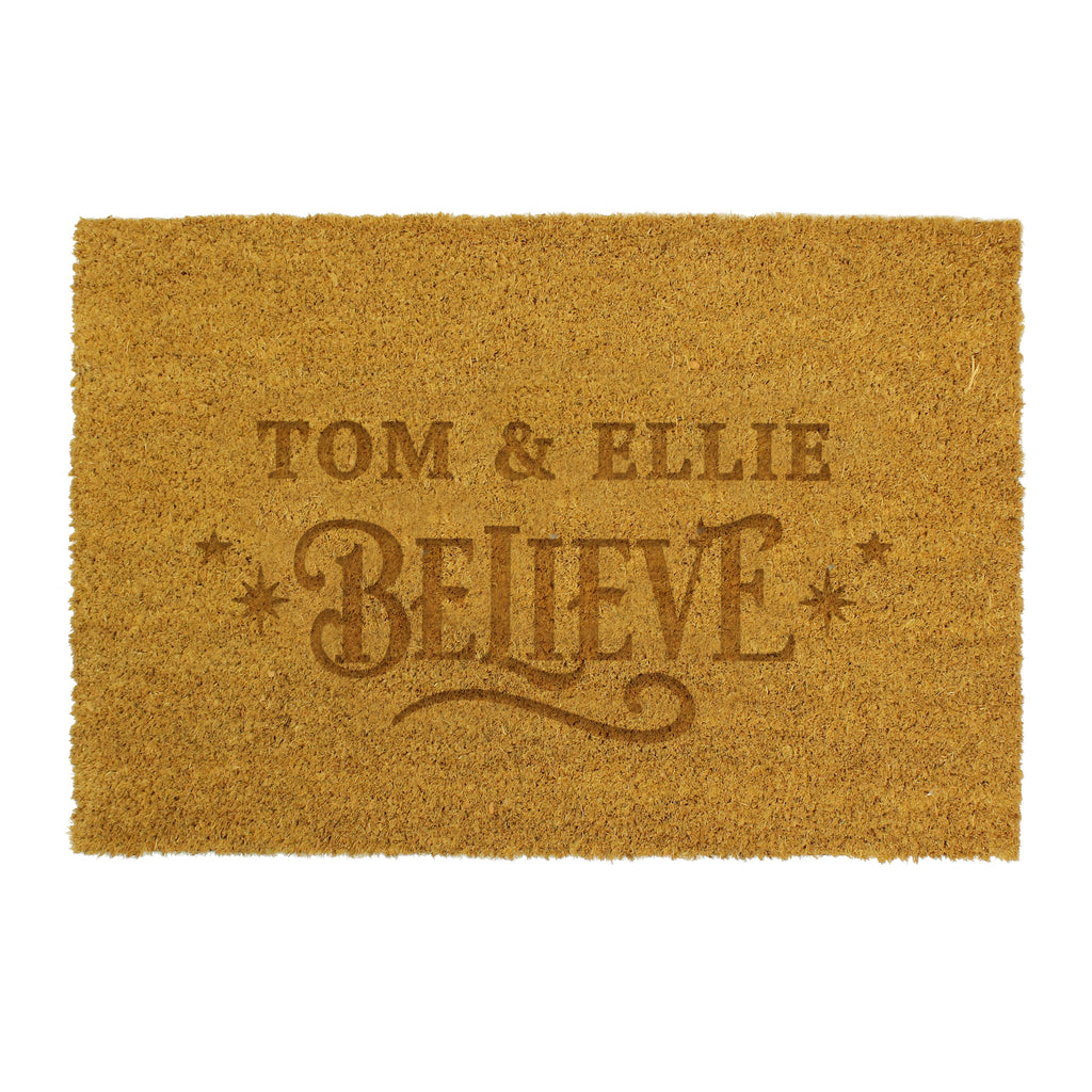 Personalised Believes Rectangle Indoor Doormat