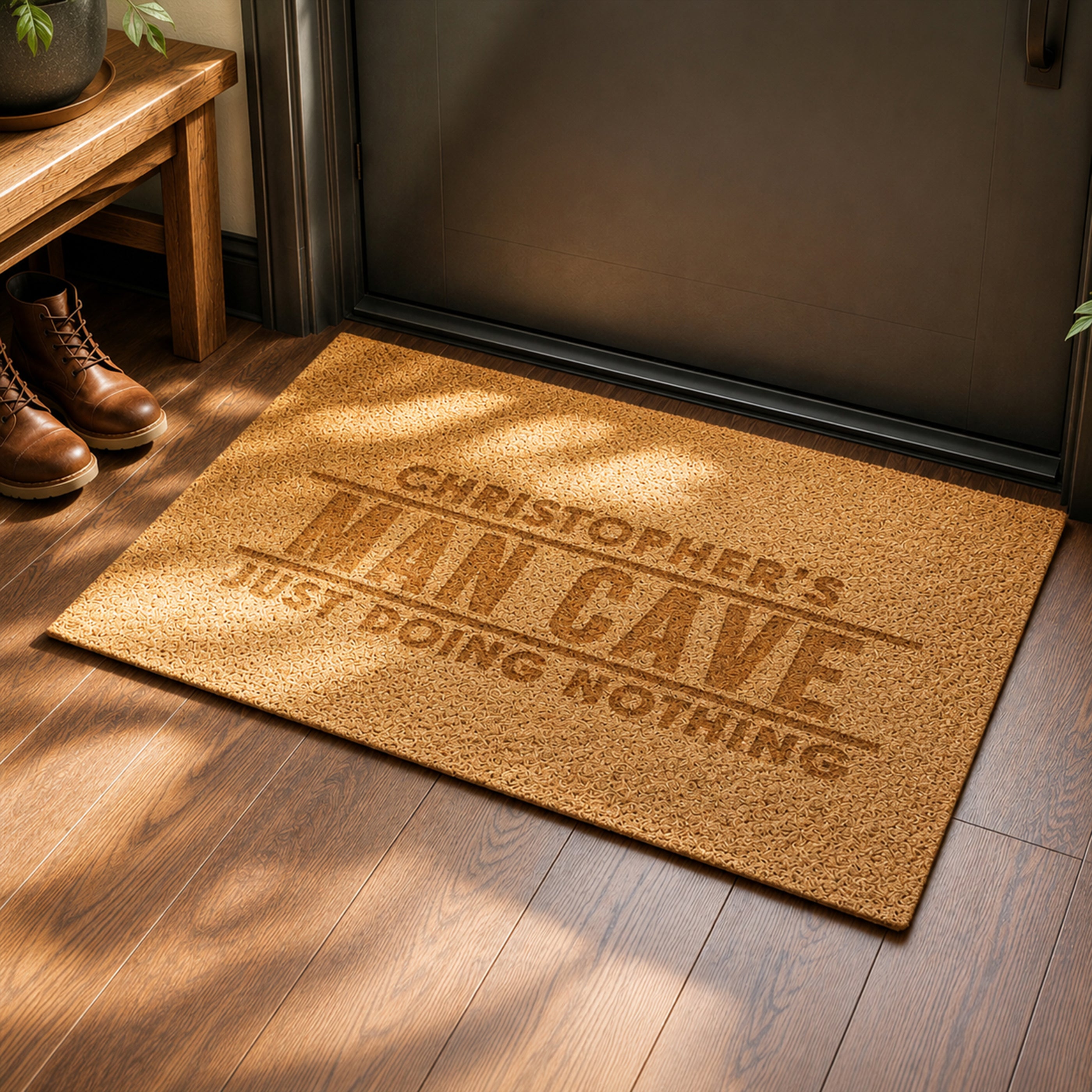 Personalised Bold Rectangle Indoor Doormat