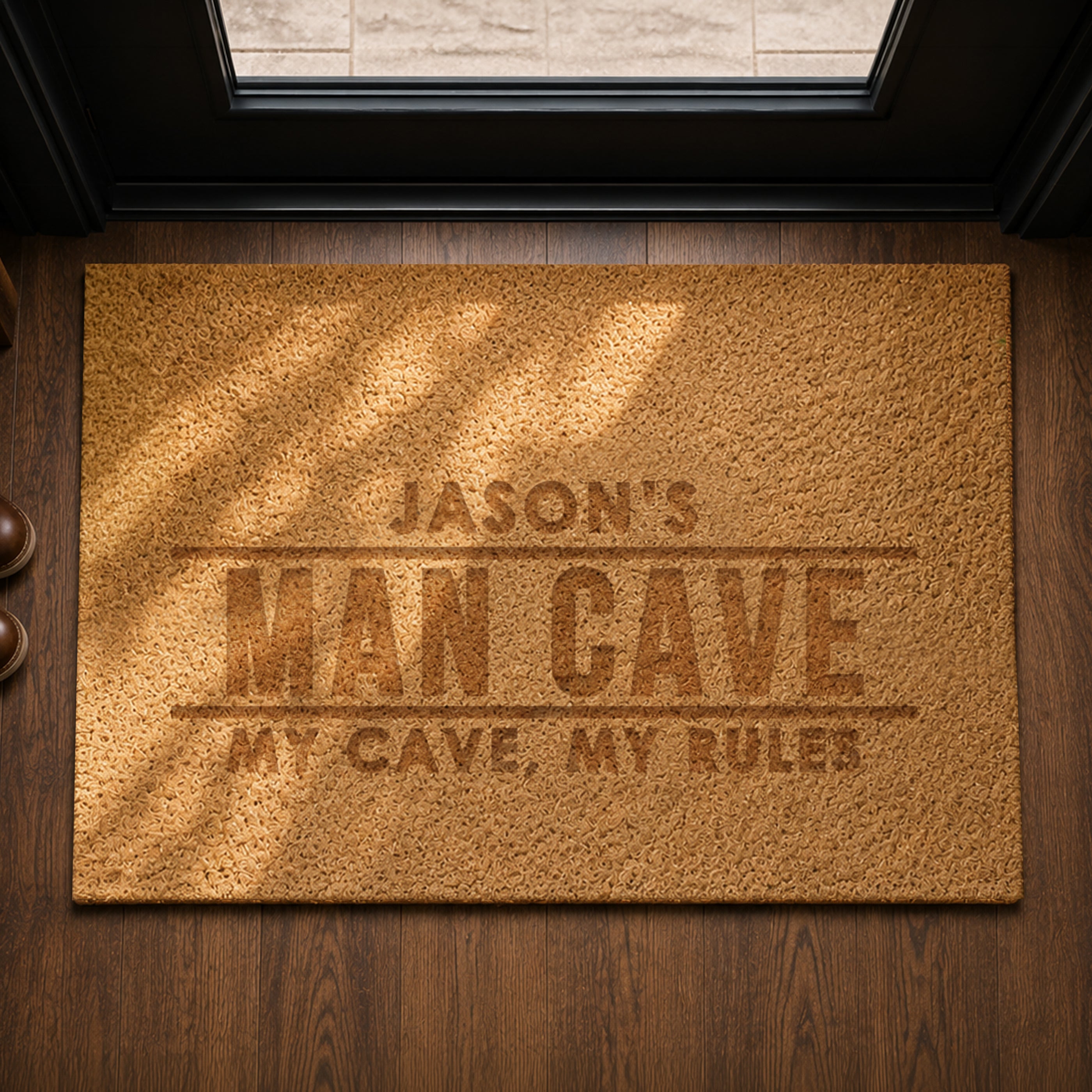 Personalised Bold Rectangle Indoor Doormat