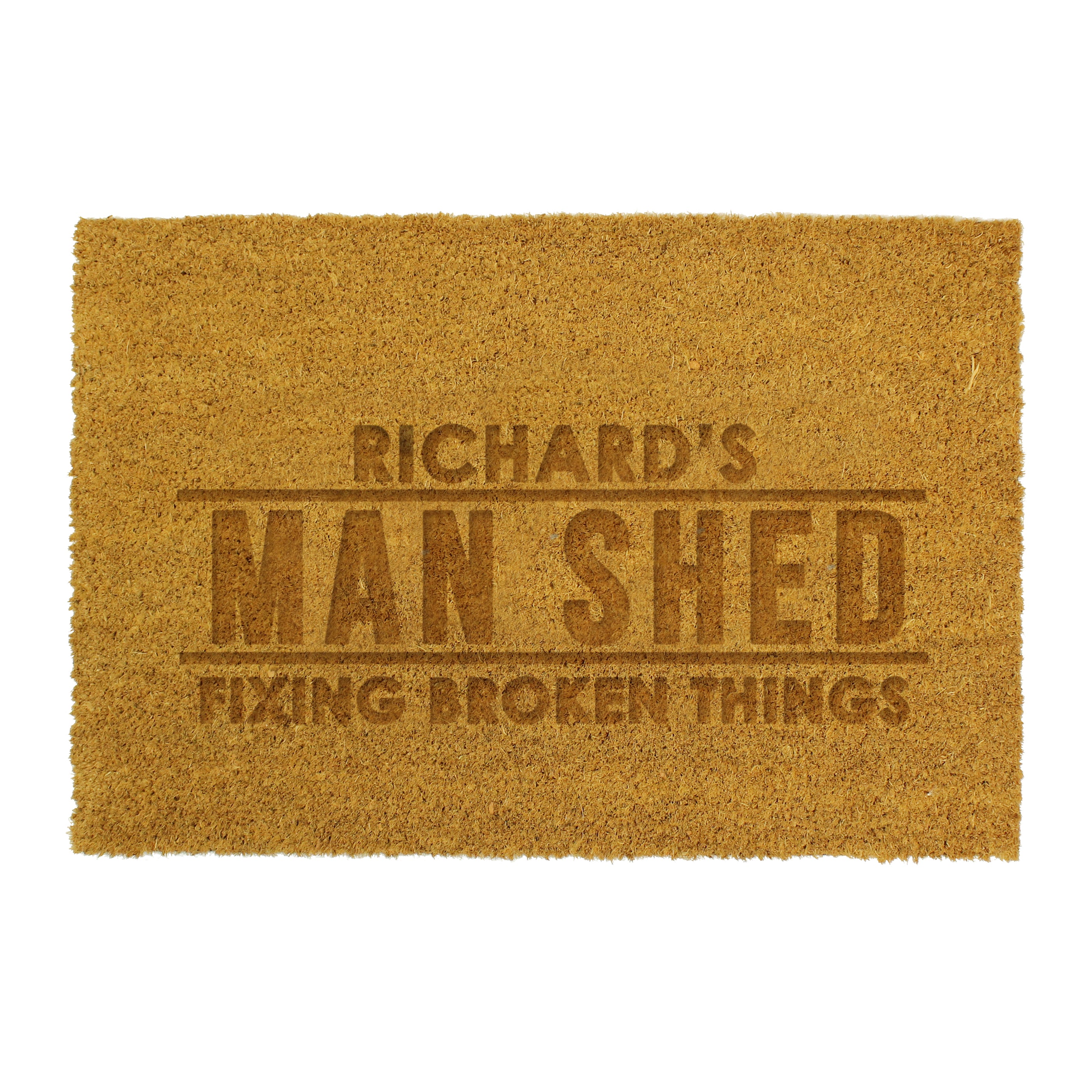Personalised Bold Rectangle Indoor Doormat