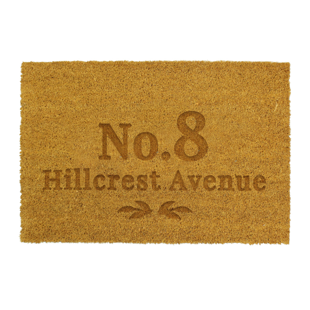 Personalised Ornate Rectangle Indoor Doormat