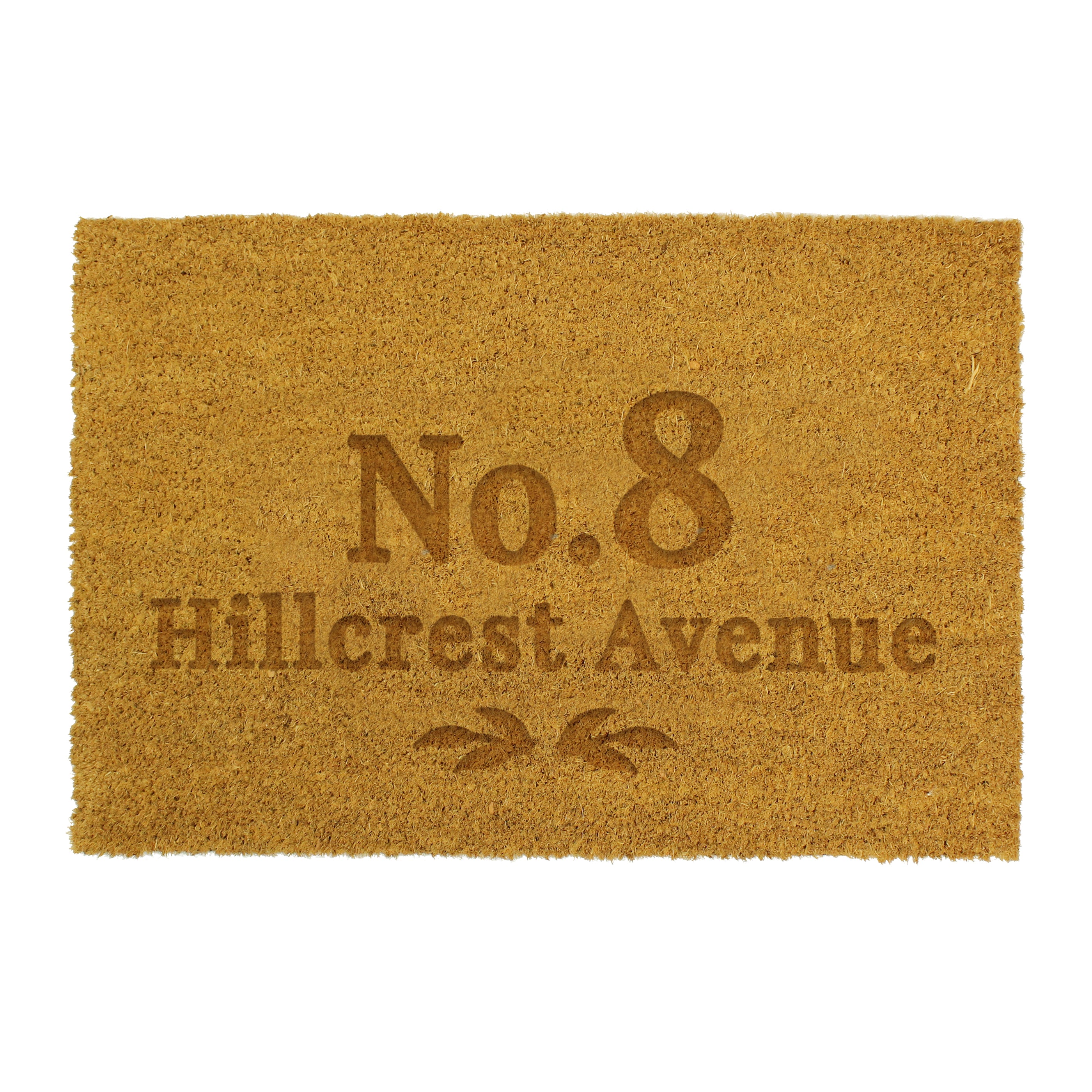 Personalised Ornate Rectangle Indoor Doormat