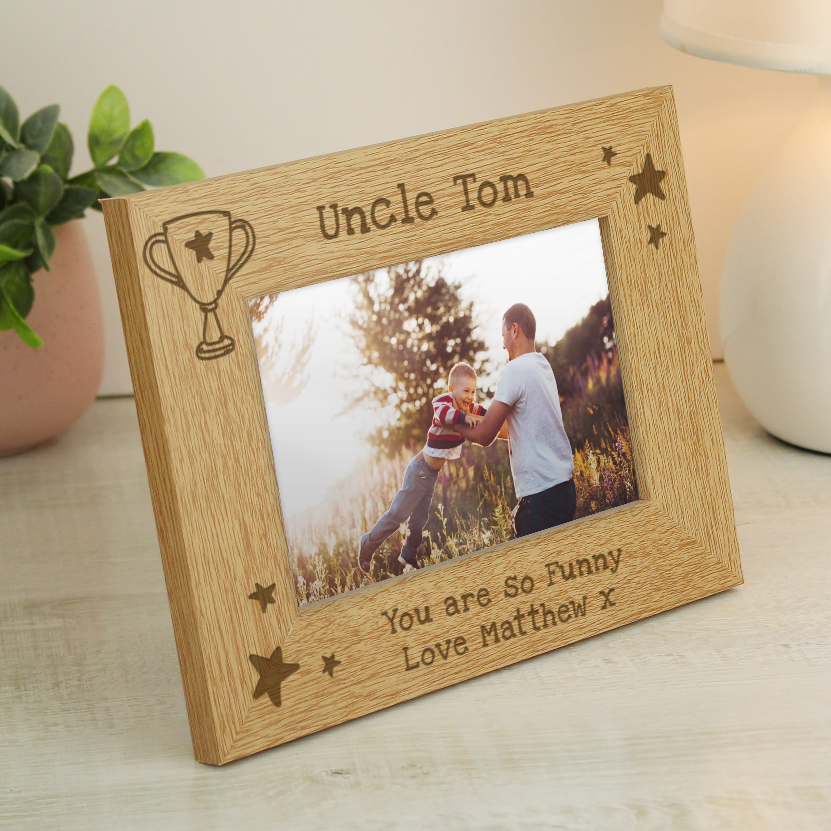 Personalised Simply The Best 6x4 Landscape Wooden Photo Frame