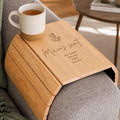 Personalised Floral Wooden Sofa Tray