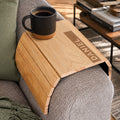 Personalised Name Strip Wooden Sofa Tray