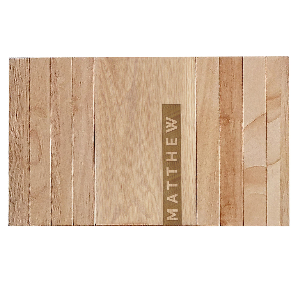 Personalised Name Strip Wooden Sofa Tray