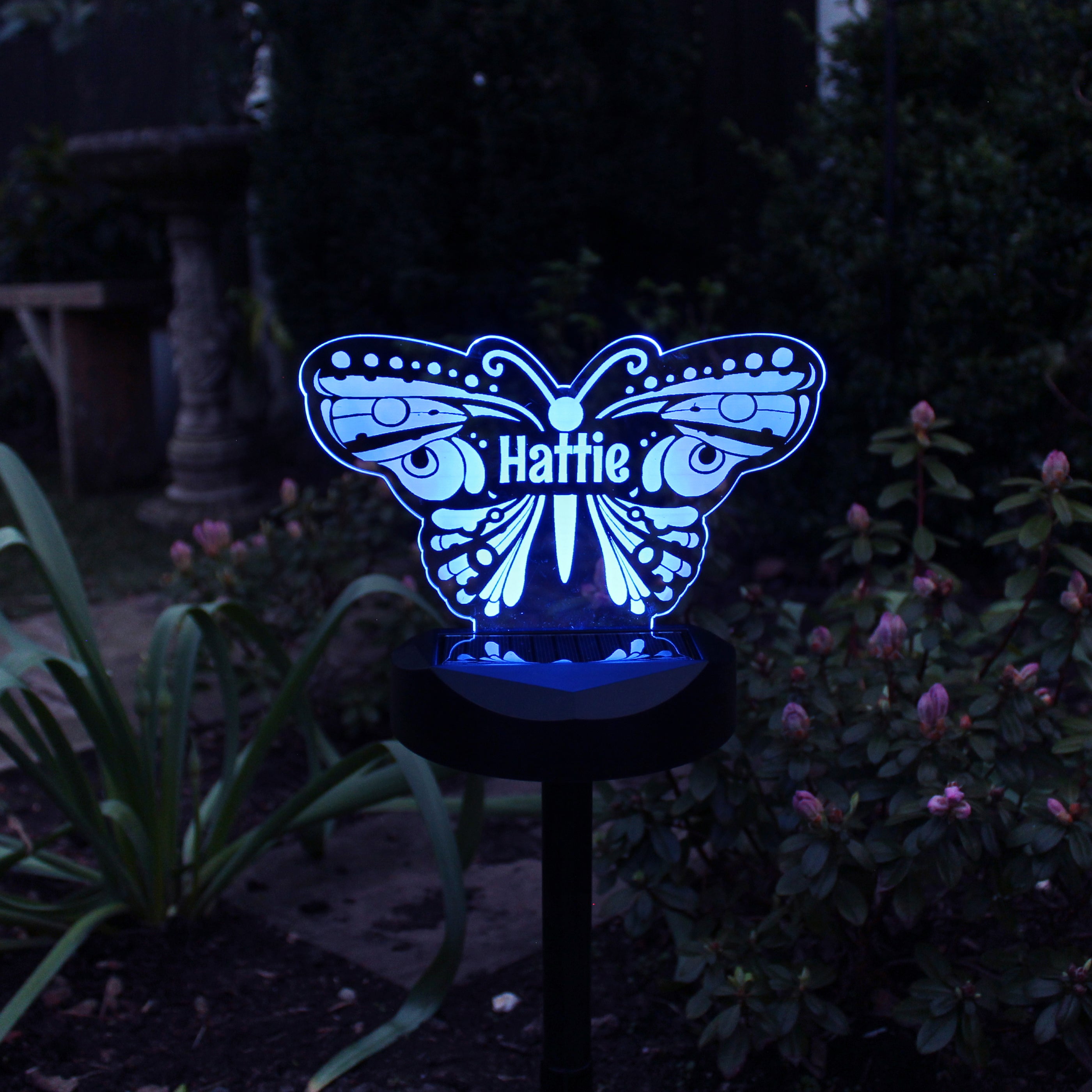 Personalised Butterfly Solar Light