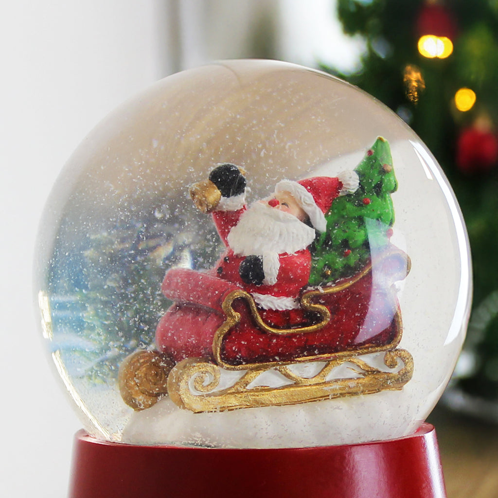 Personalised Musical Santa Globe