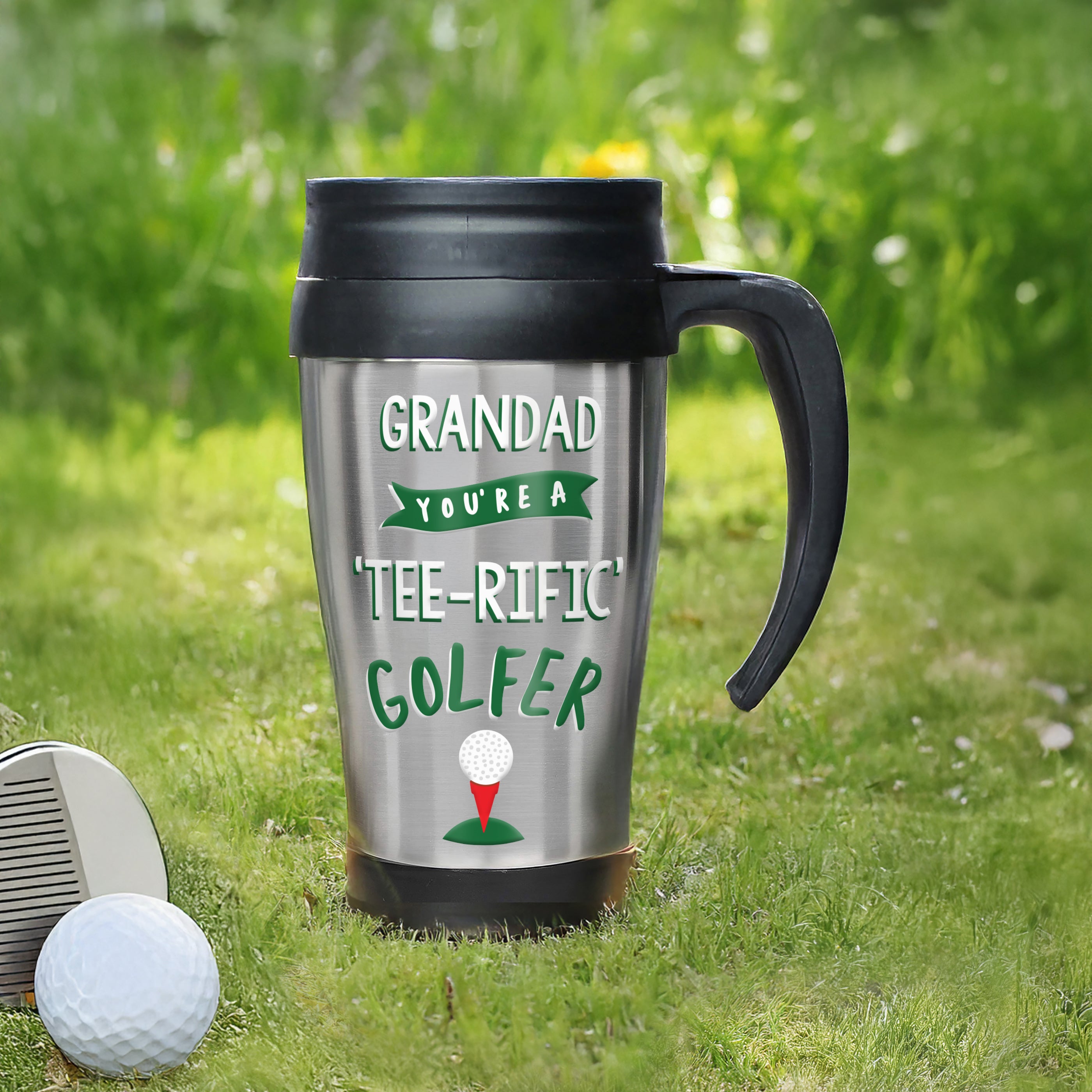 Personalised Golf Travel Mug