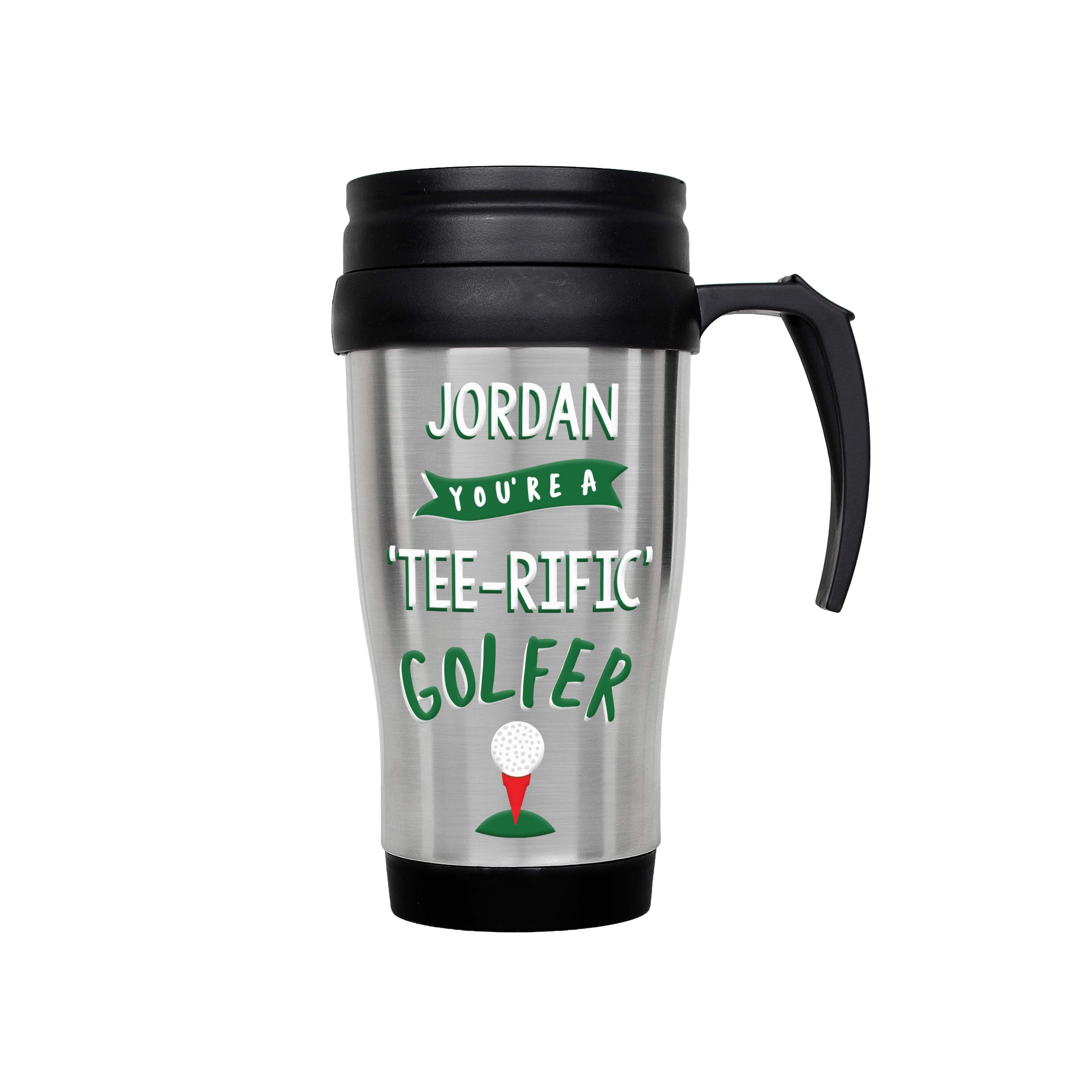 Personalised Golf Travel Mug