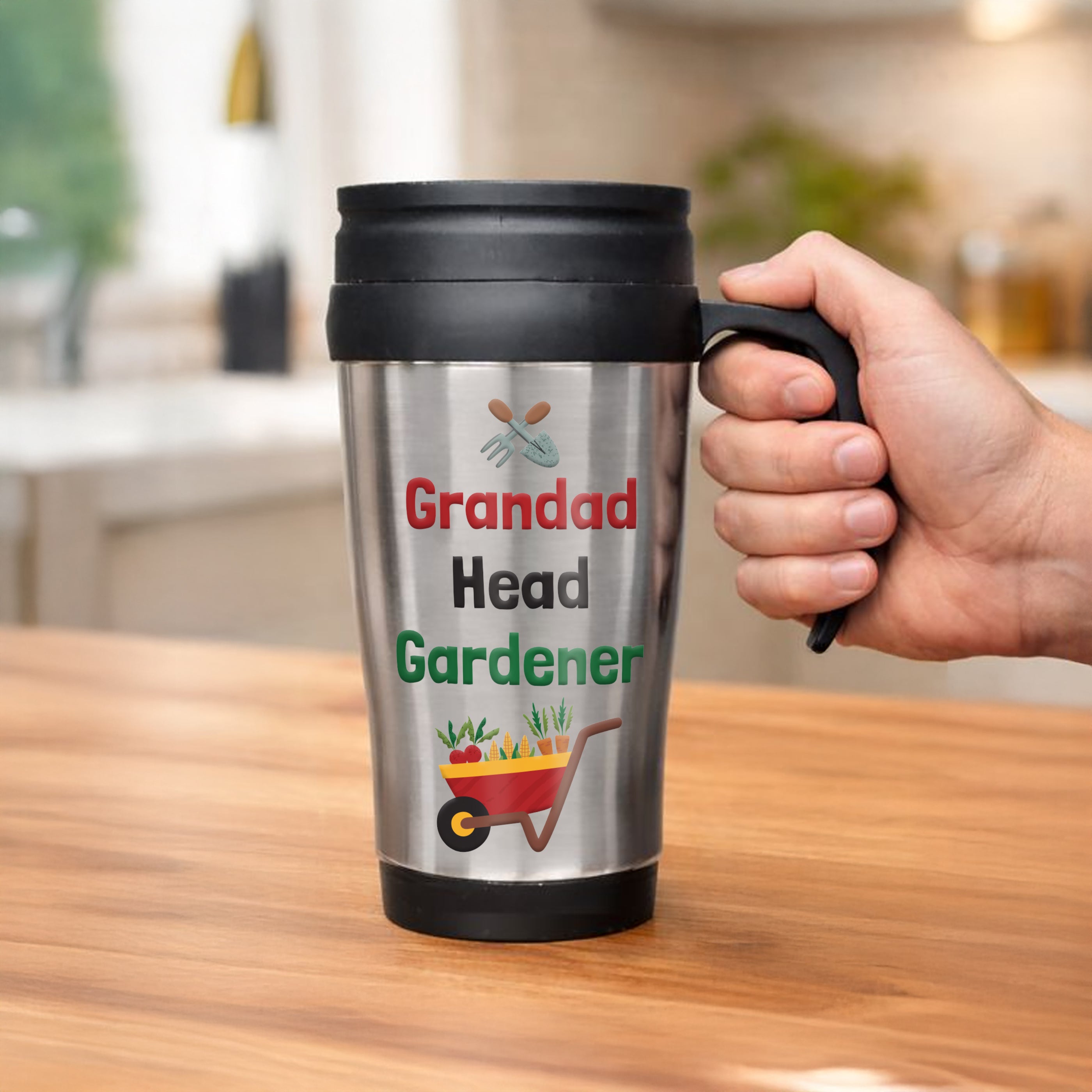 Personalised Head Gardener Travel Mug