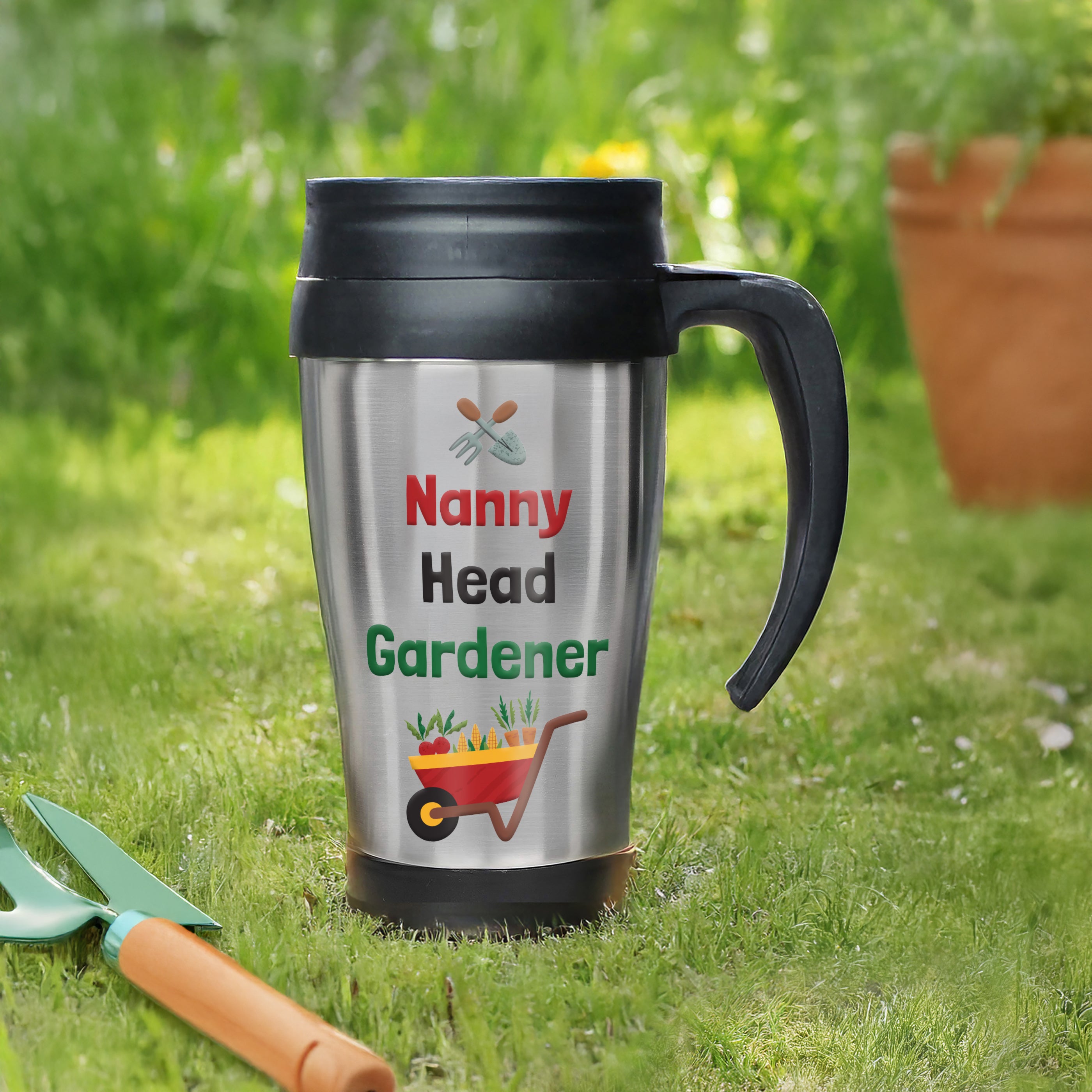 Personalised Head Gardener Travel Mug