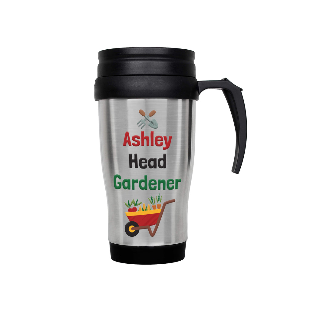 Personalised Head Gardener Travel Mug