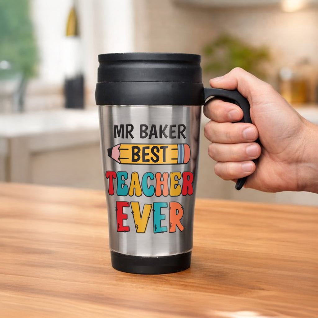 Personalised Best Teacher Thermal Mug