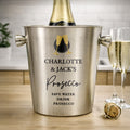 Personalised Flutes Stainless Steel Ice Bucket