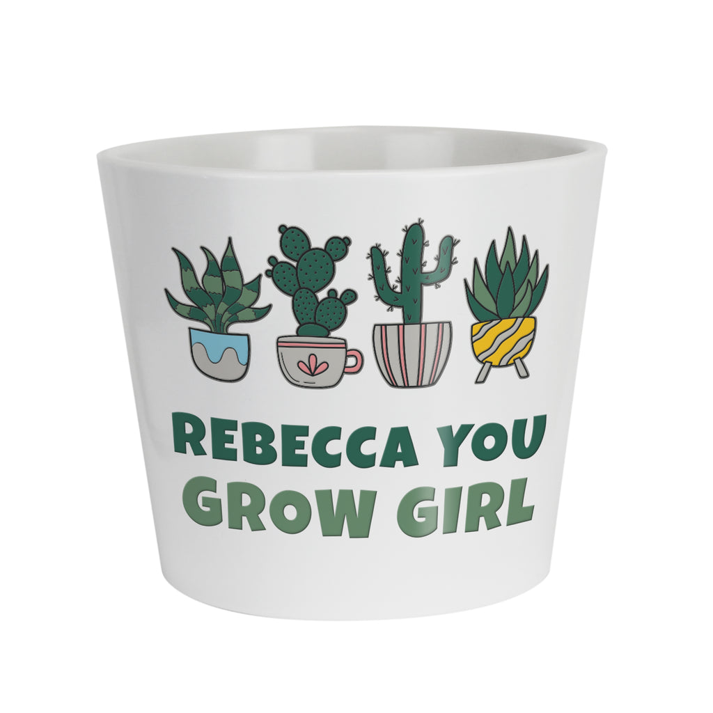 Personalised Big Text Large Plant Pot