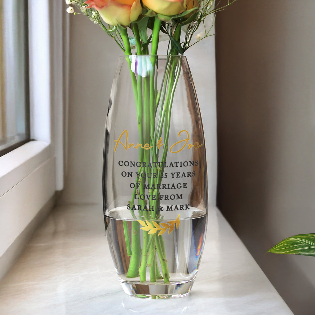 Personalised Free Text Bullet Vase