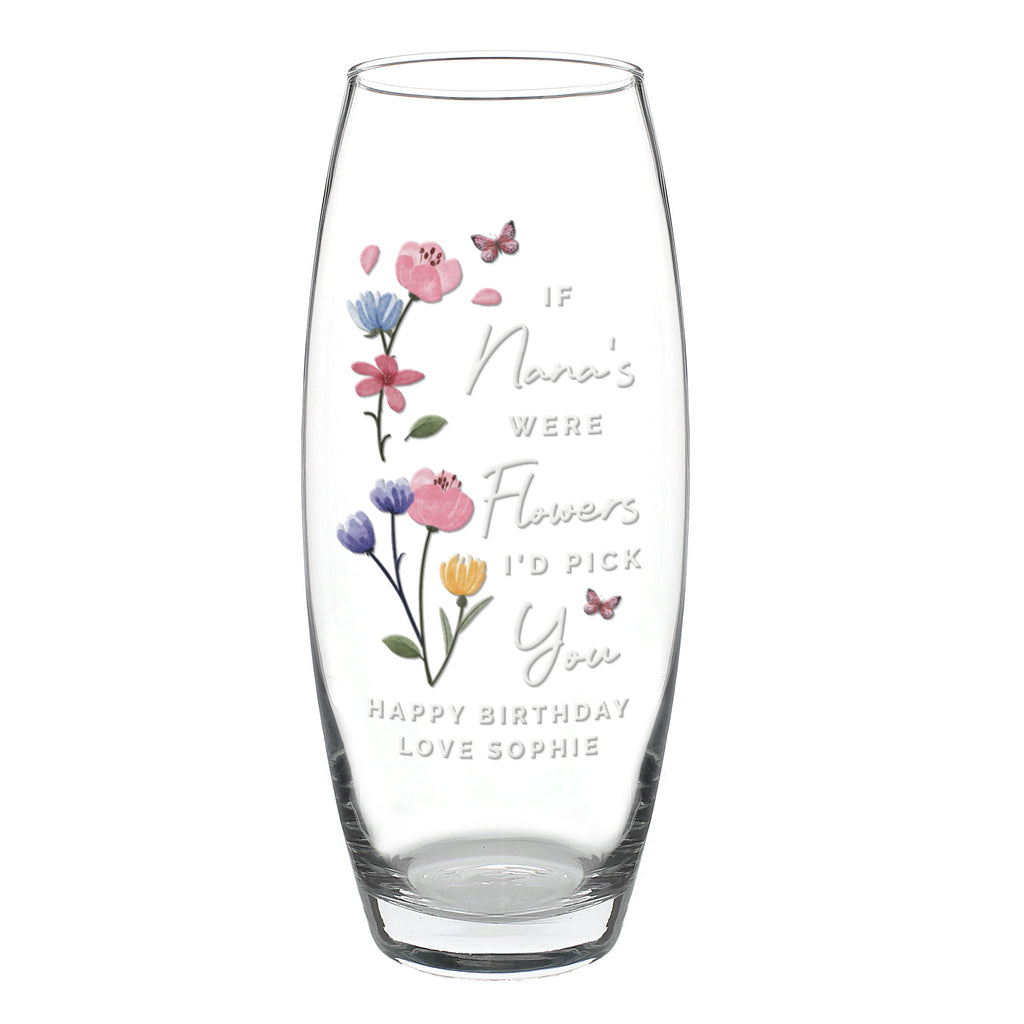 Personalised Id Pick You Text Bullet Vase