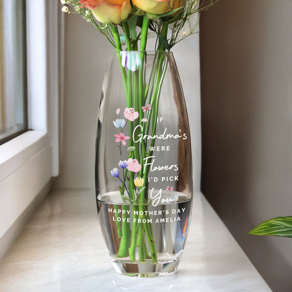 Personalised Id Pick You Text Bullet Vase