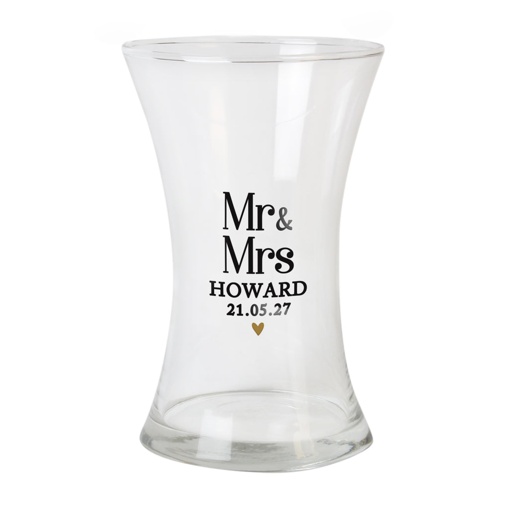 Personalised Couples Waisted Vase