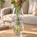 Personalised Bright Floral Bullet Vase