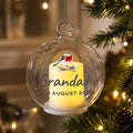 Personalised Robin Memorial LED Candle Bauble