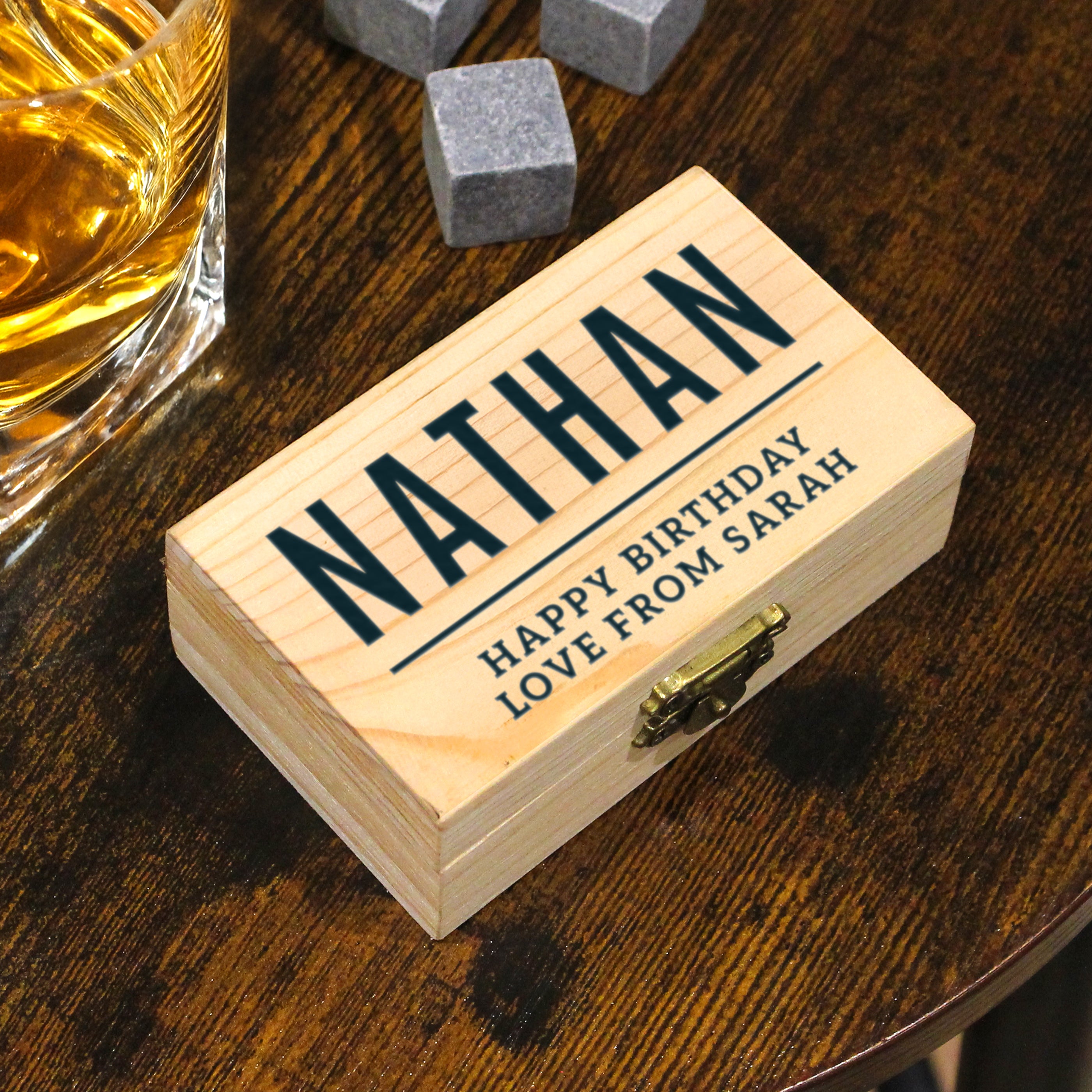 Personalised Free Text Whisky Stones