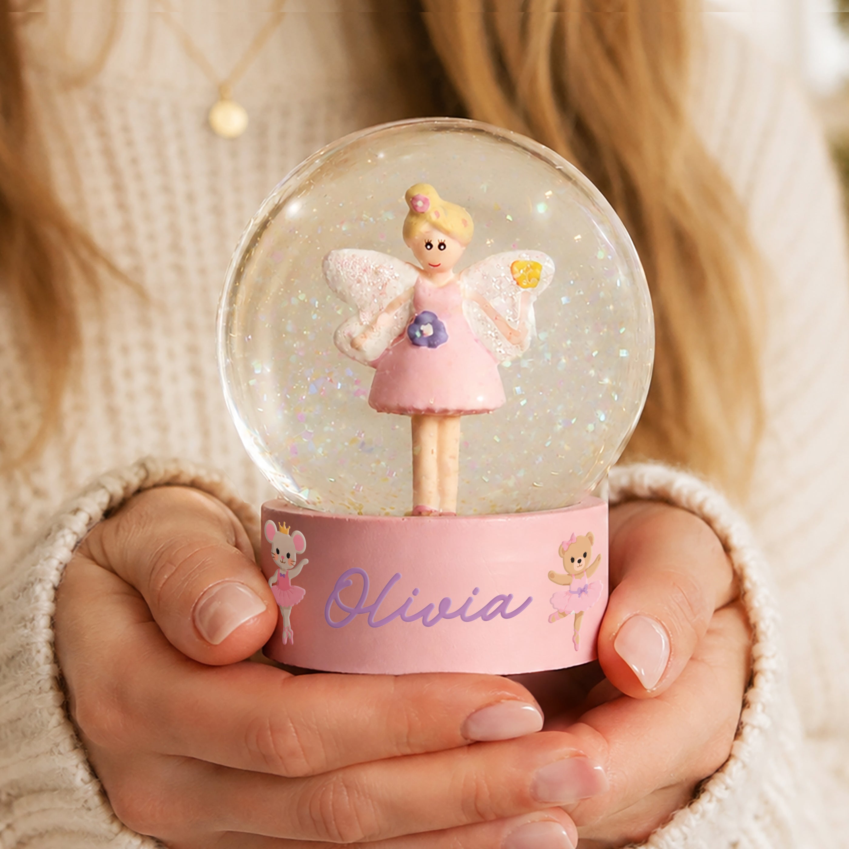 Personalised Nutcracker Characters Fairy Snow Globe