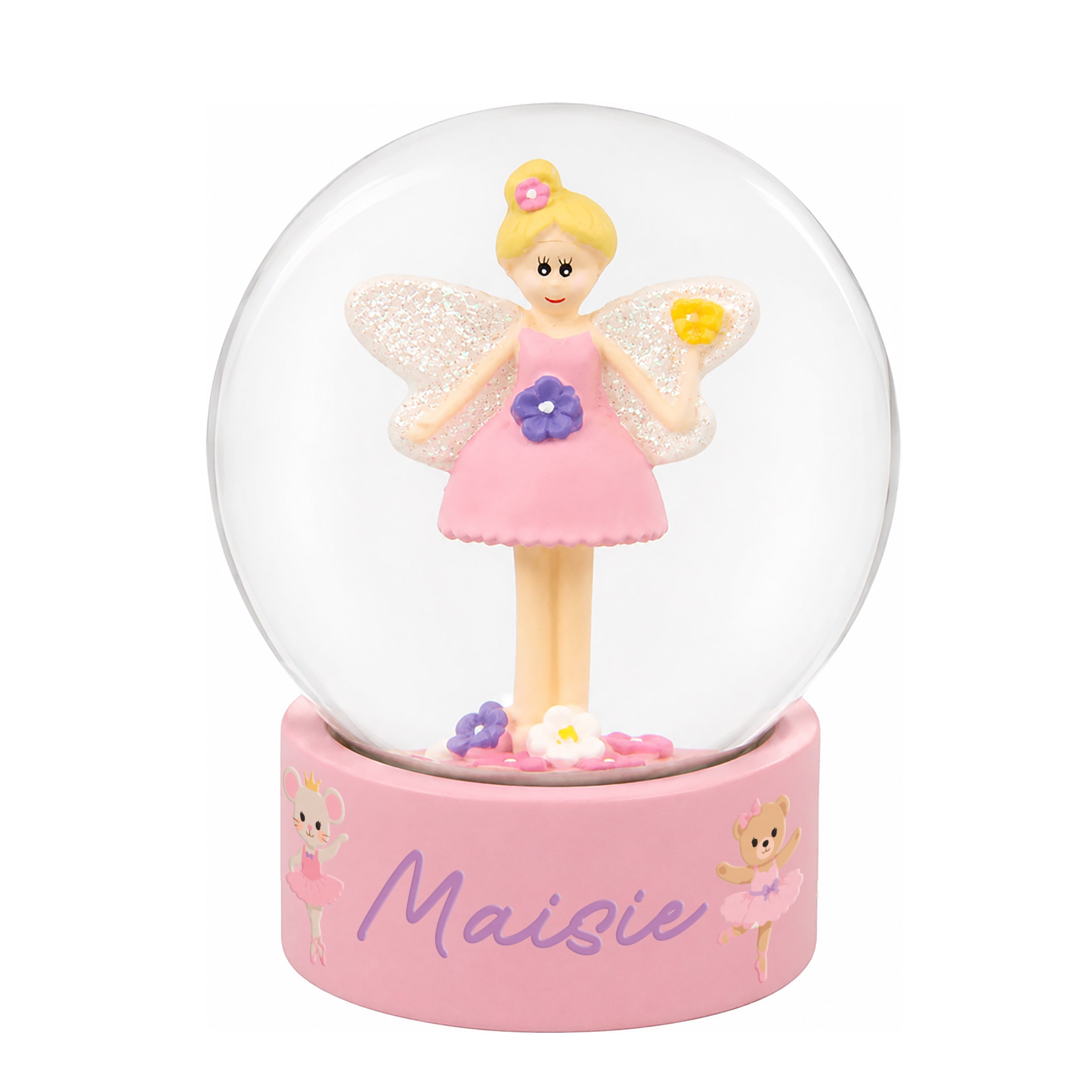 Personalised Nutcracker Characters Fairy Snow Globe