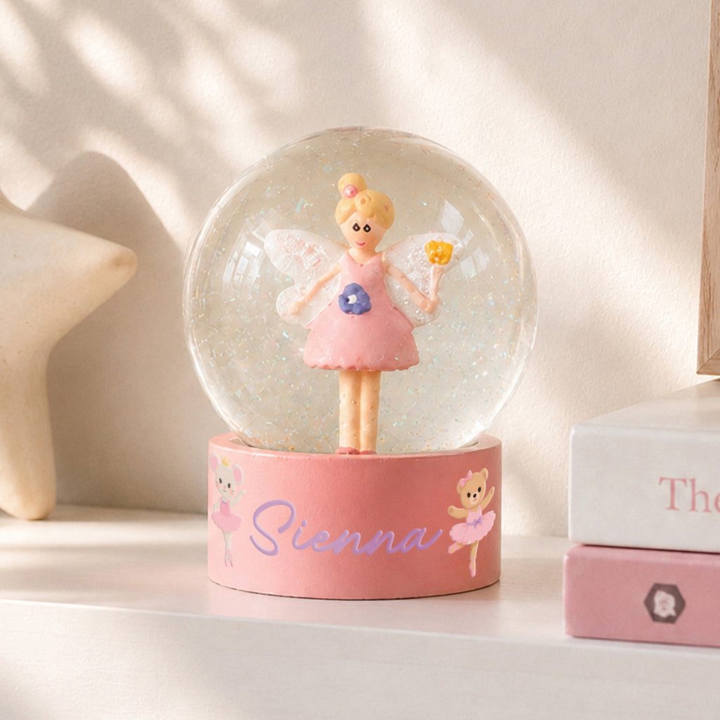 Personalised Nutcracker Characters Fairy Snow Globe