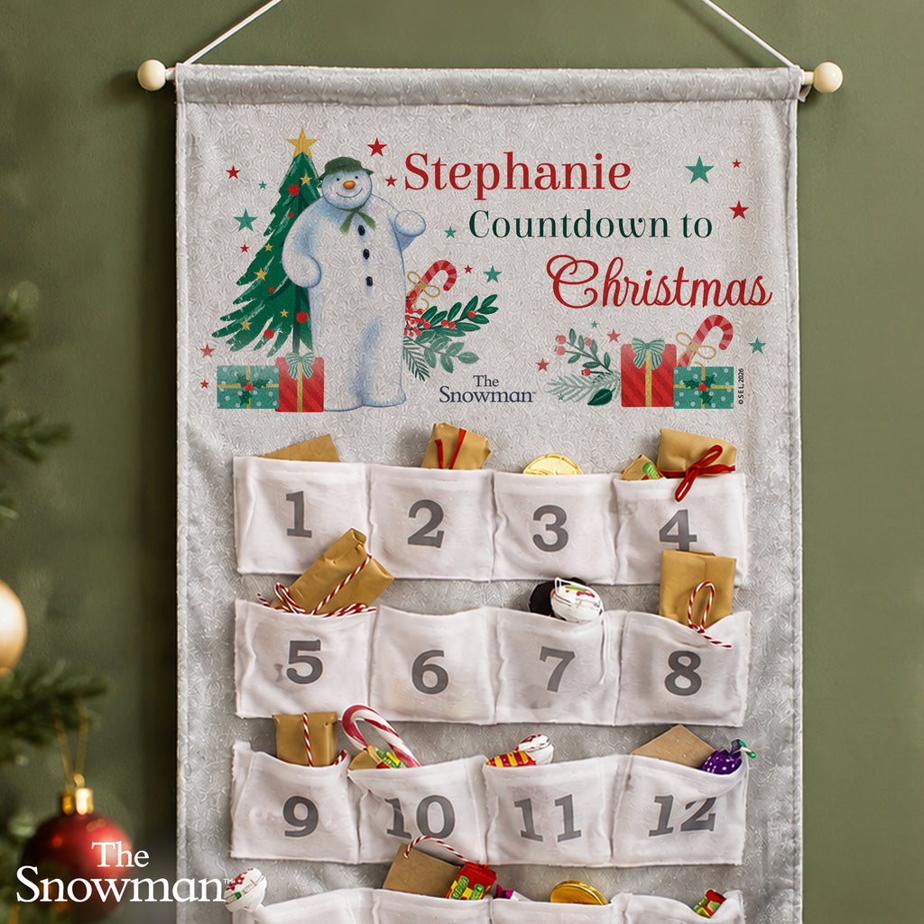 Personalised The Snowman Christmas Wishes Advent Calendar