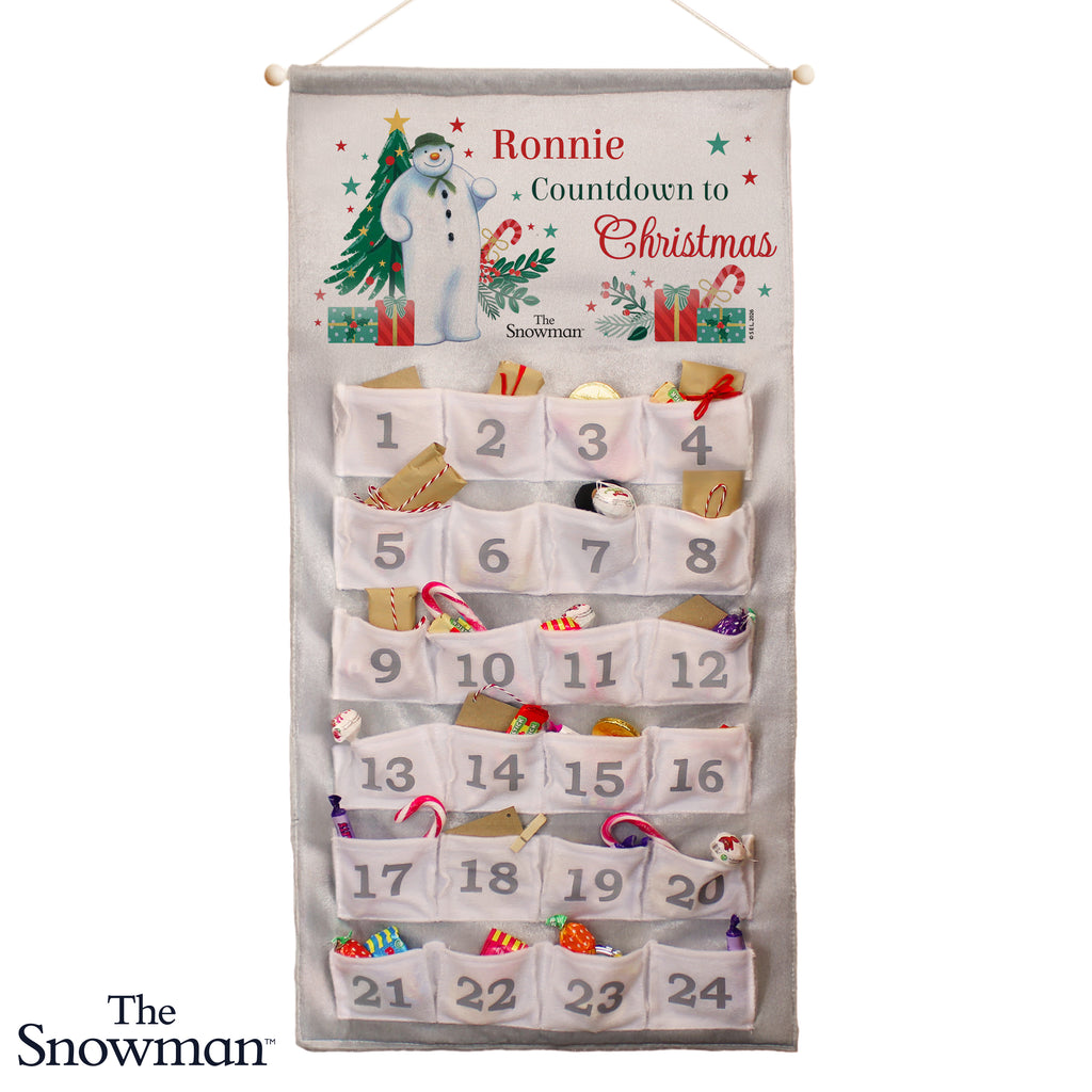 Personalised The Snowman Christmas Wishes Advent Calendar