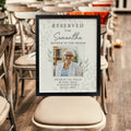 Personalised Reserved For Photo Upload Black Poster Frame