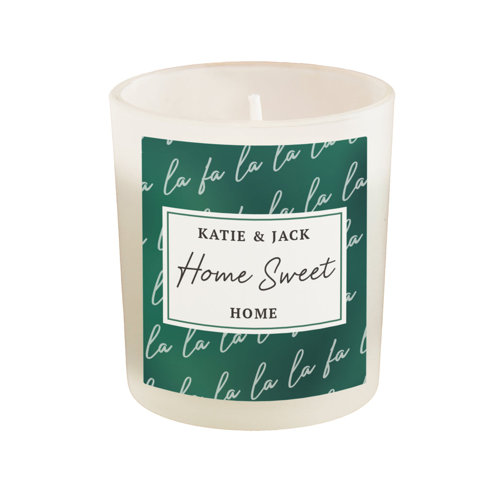 Personalised Fa La La Candle Jar