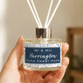 Personalised Blue Botanical Reed Diffuser
