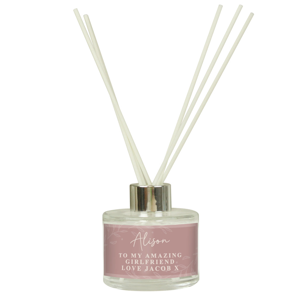 Personalised Dusky Pink Reed Diffuser