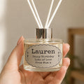 Personalised Oval Scallop Reed Diffuser