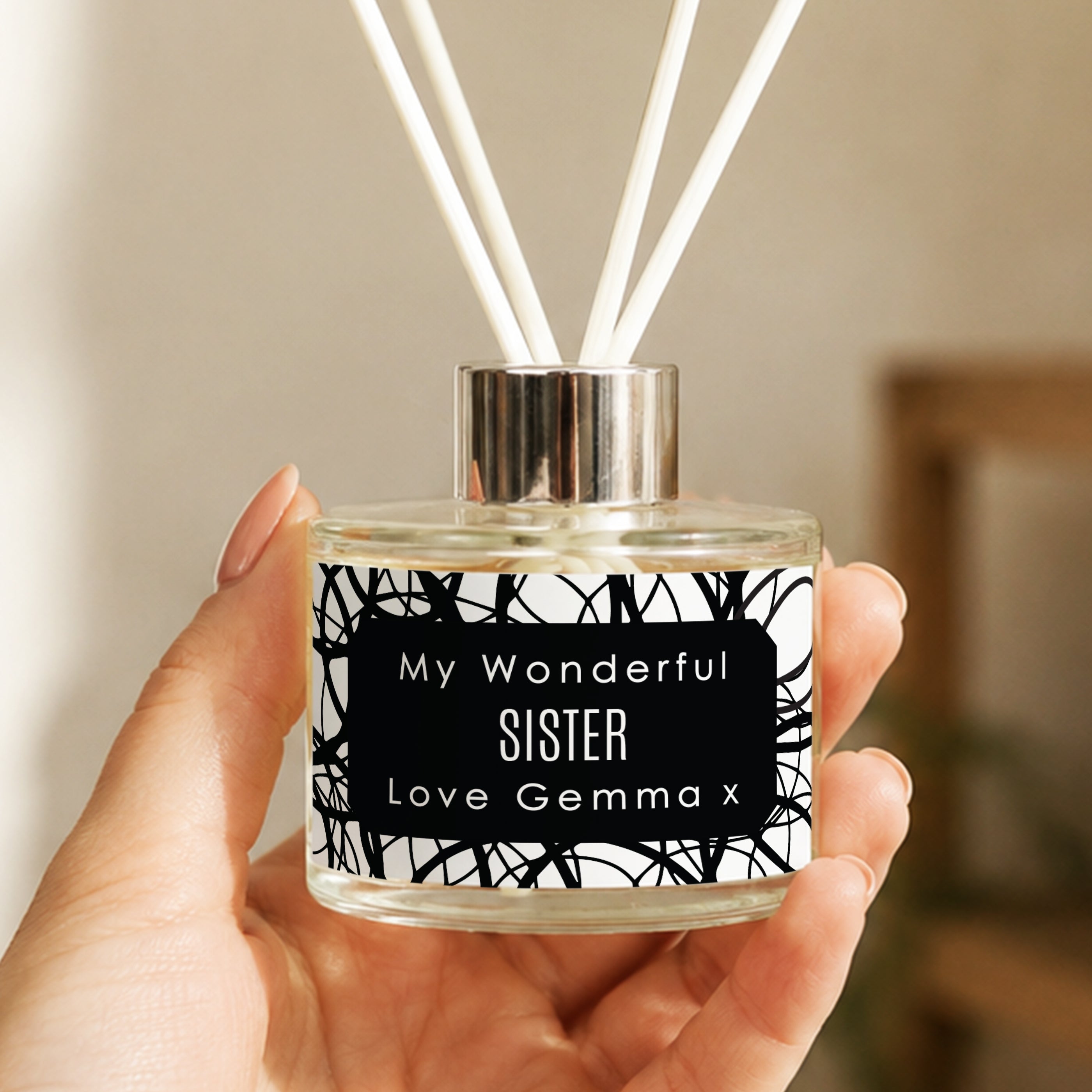 Personalised Scribble Reed Diffuser