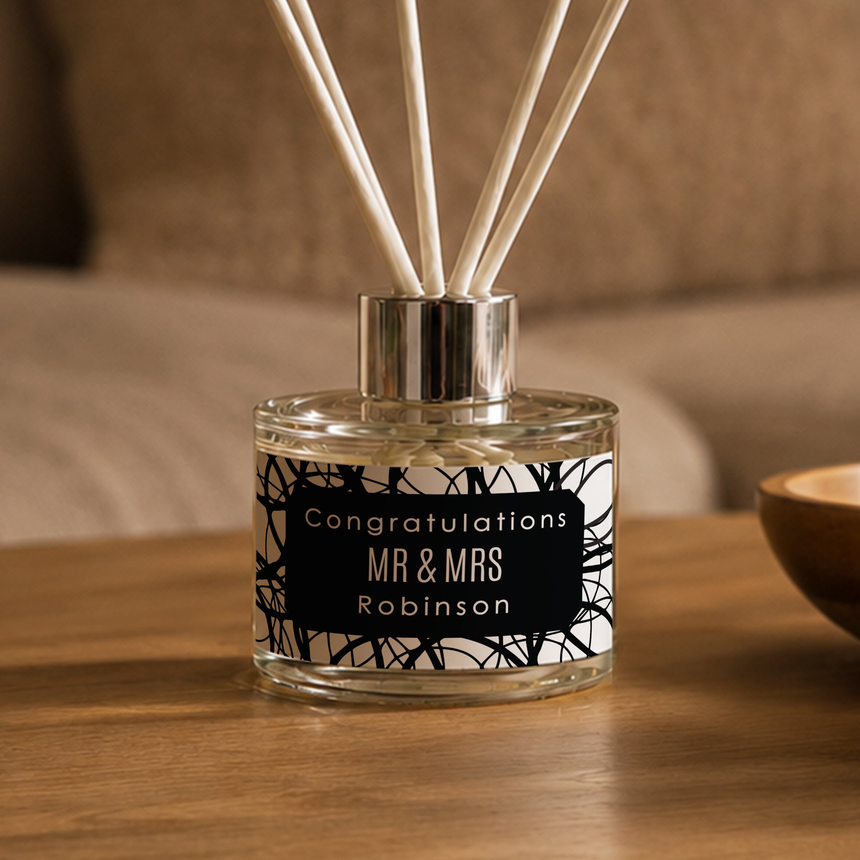 Personalised Scribble Reed Diffuser