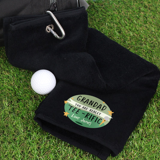 Personalised Tee-rific Golf Towel