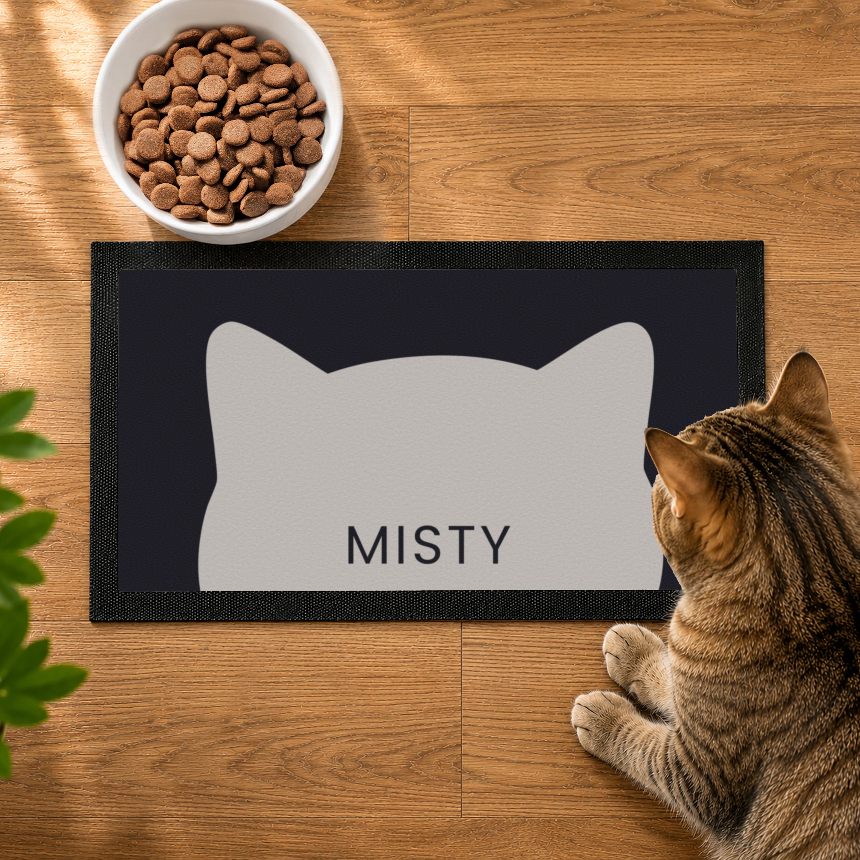 Personalised Cat Bowl Mat