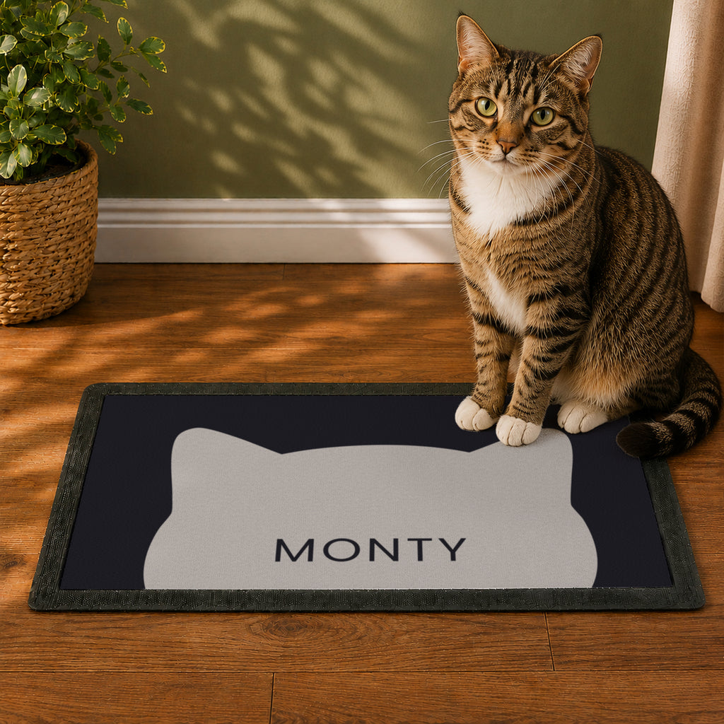 Personalised Cat Bowl Mat