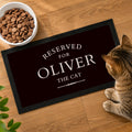 Personalised Reserved For Pet Bowl Mat