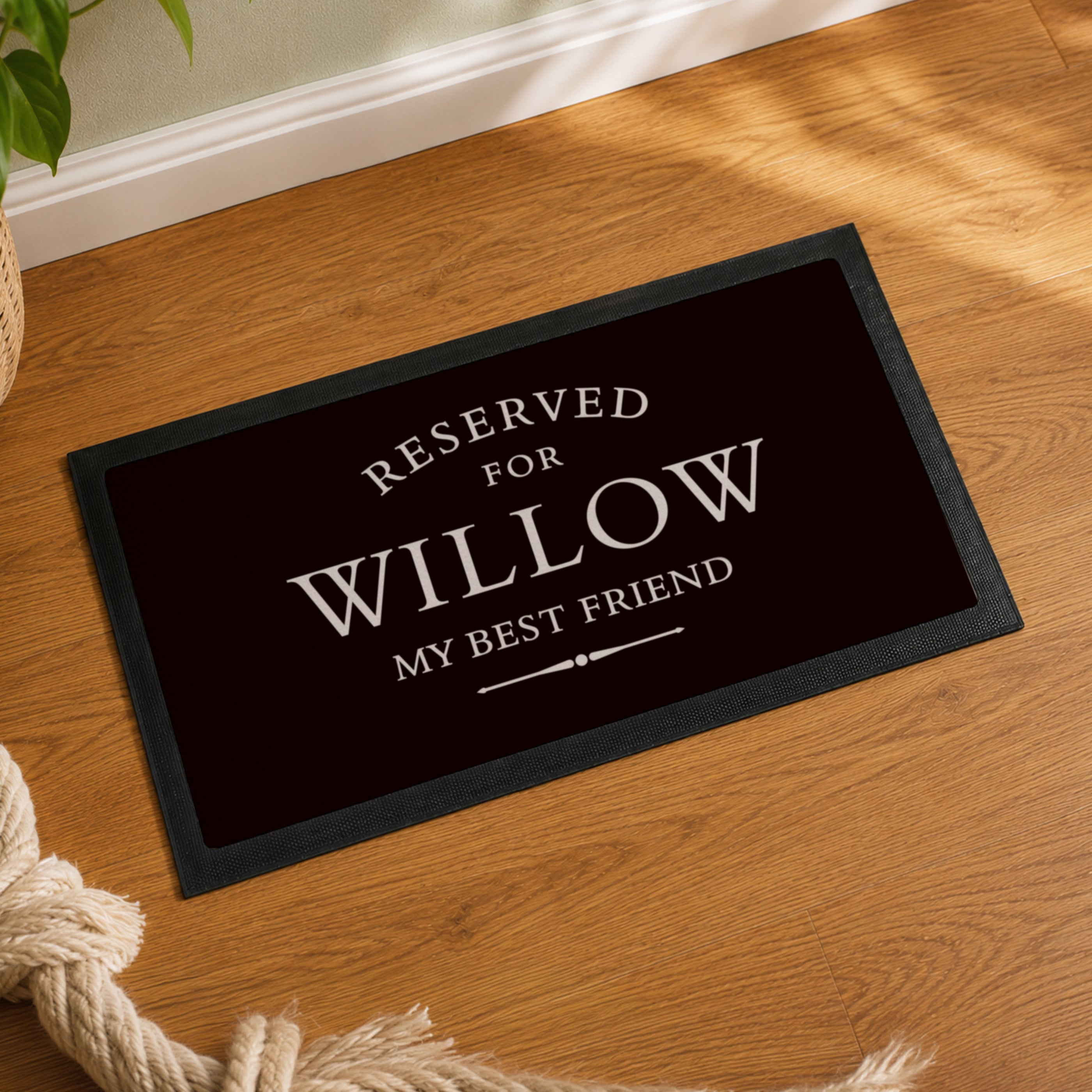 Personalised Reserved For Pet Bowl Mat