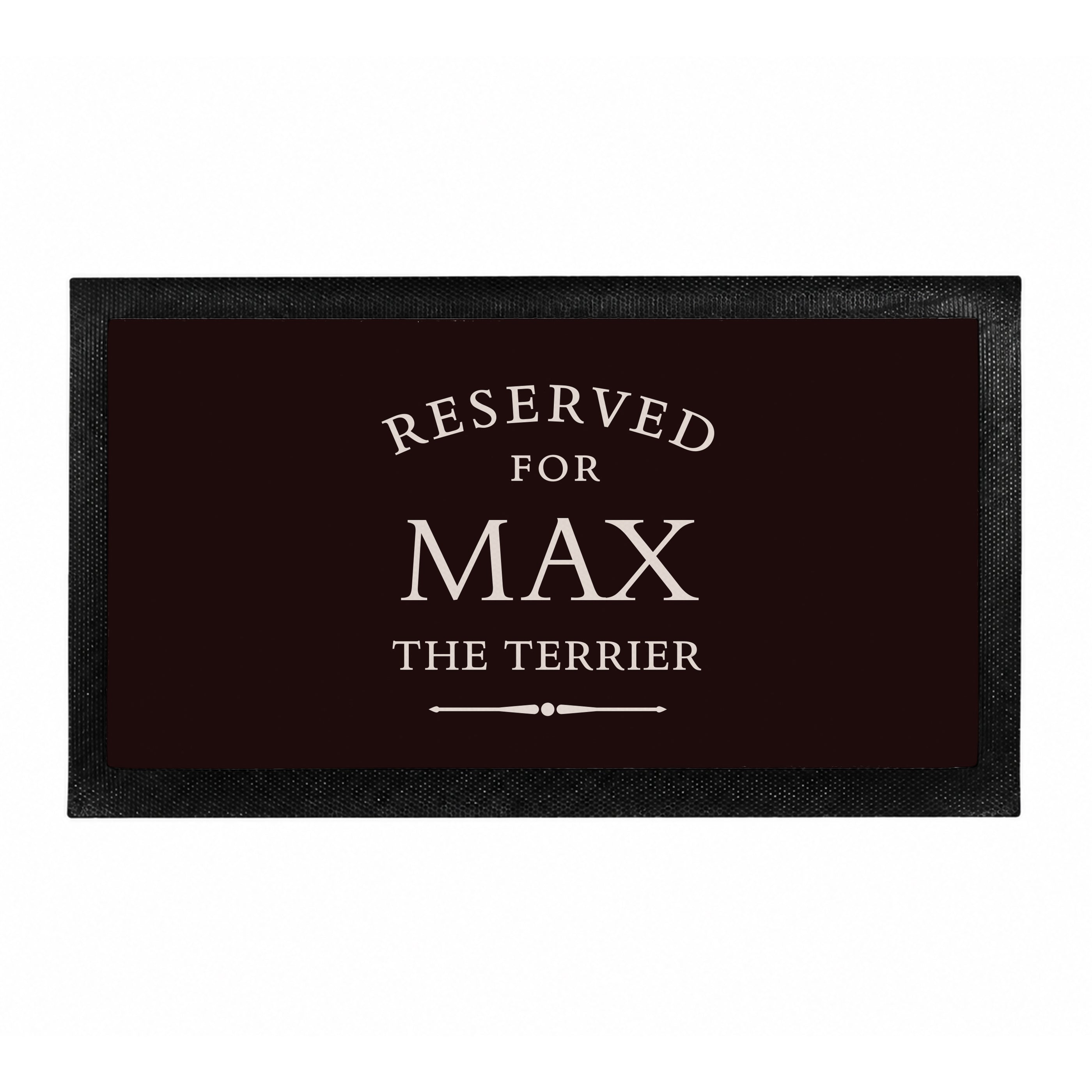 Personalised Reserved For Pet Bowl Mat