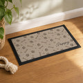 Personalised Brown Dog Icons Pet Bowl Mat